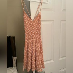 Unique fabric dress purchased at a boutique in South Carolina